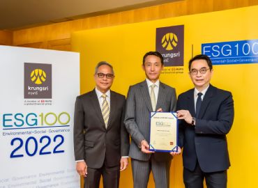 Krungsri named on ESG100 for the 7th year