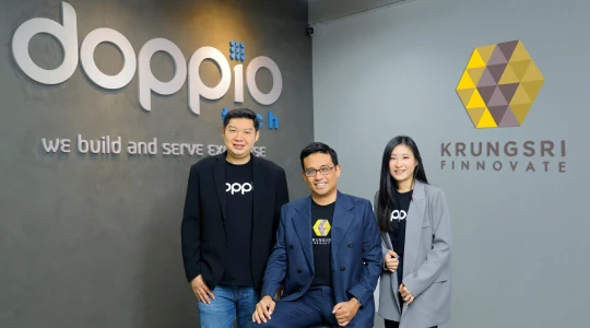Krungsri Finnovate, through Finnoventure Fund investment, accelerates growth in the technology sector by investing in 'Doppio Tech,' aiming to enhance Thailand's position