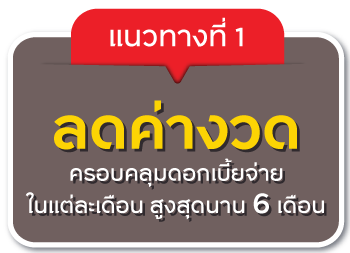 แนวทางที่ 1 ลดค่างวด